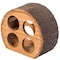Vintiquewise Round Wood Log Style with Bark 4 Bottle Countertop Wine Rack Holder QI003887 - alternate 5